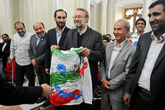 مراسم تجلیل از قهرمانان و مدال آوران رقابتهای پارالمپیک با حضور رییس مجلس شورای اسلامی